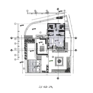 پلان طبقه اول ساختمان نظام مهندسی شهر ایوان