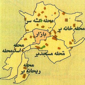 تصویر از جانمایی محلات ماسوله
